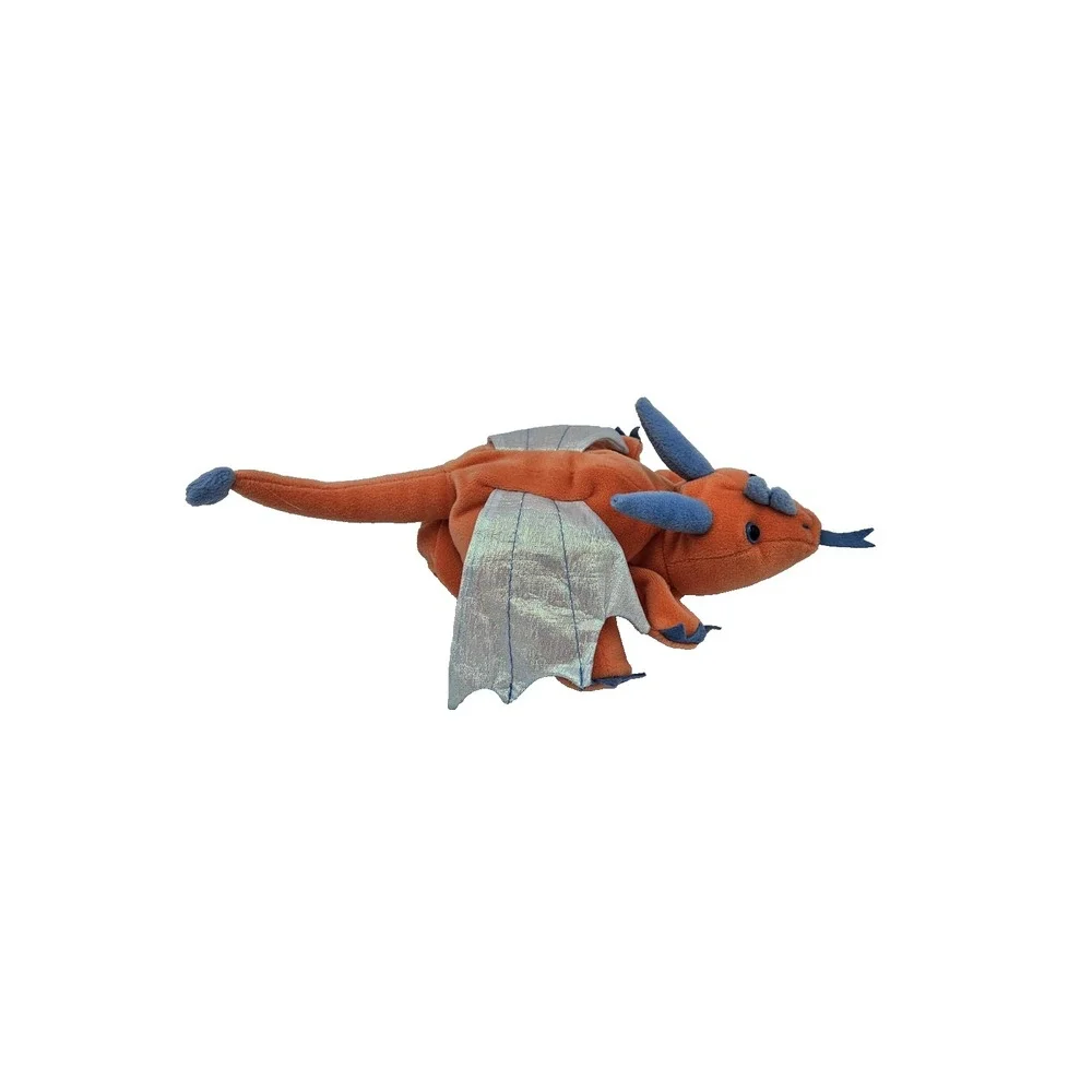 Caltoy Orange Blue‎ Dragon Plush Hand Puppet 12